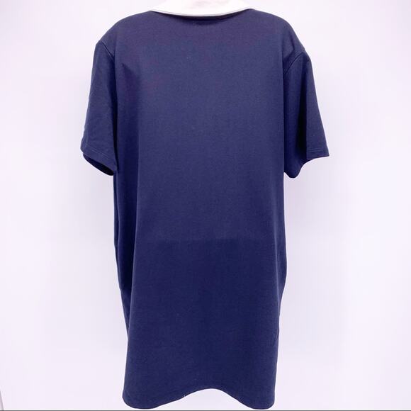 Sibel Saral Blue Cotton Collared V-Neck Dress XS - Picture 5 of 6